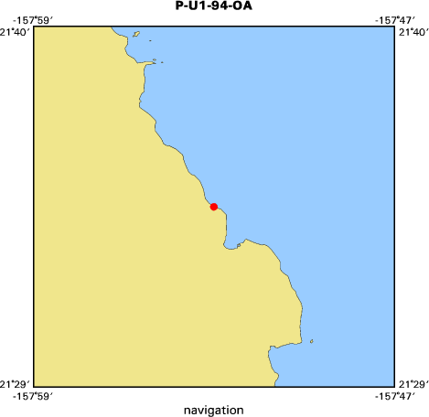 P-U1-94-OA map of where navigation equipment operated