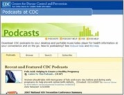 Text Box: CDC Podcasts