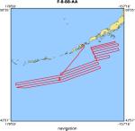 F-8-88-AA location map of where navigation equipment operated