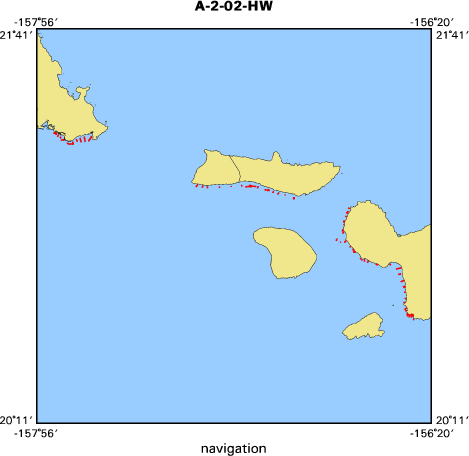 A-2-02-HW map of where navigation equipment operated