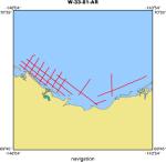 W-33-81-AR location map of where navigation equipment operated