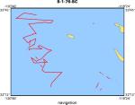 S-1-76-SC location map of where navigation equipment operated