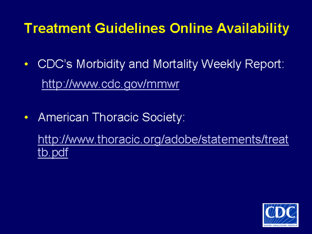 Slide 64: Treatment Guidelines Online Availability