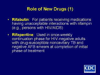 Slide 10: Role of New Drugs (1). Click here for larger image