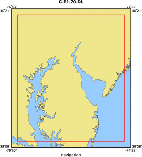 C-E1-70-DL map of where navigation equipment operated