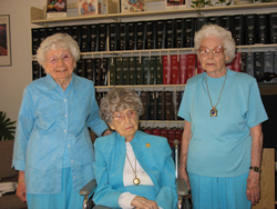 Three centenarian members: Edith Cullen, 101; Lena Mae Amacker, 100; and Rose Hampton, 100.