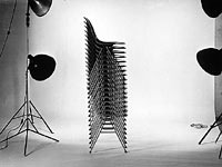 Stack of Fiberglass-reinforced Plastic Chairs