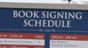 Book signing sign