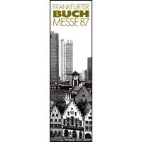 The Center for the Book participated in the Frankfurt Book Fair from 1987 to 1994. This bookmark is from the 1987 event