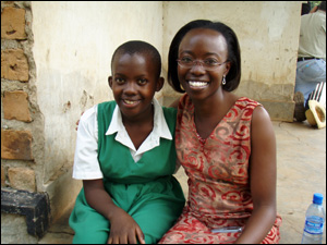 Photo: Fatuma Nansimbe and Dr. Flora Banage