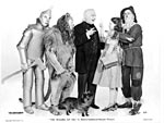 Publicity still showing main characters from 1939 version of The Wizard of Oz.
