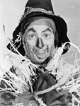 Ray Bolger as the Scarecrow in The Wizard of Oz. 