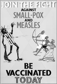 Poster: Join the Fight Against Small-pox and Measels, Be Vaccinated Today