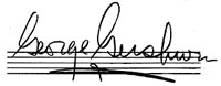 George Gershwin's signature
