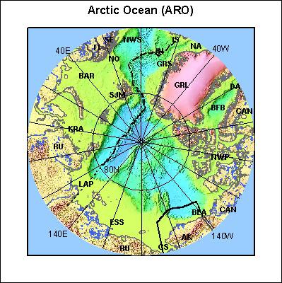Map of Atlas area: aro