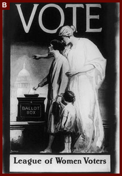 "Vote. League of Women Voters," ca. 1920-1925