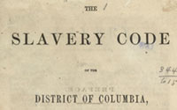 The Slavery Code of the District of Columbia 