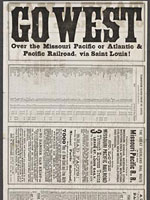 Go West over the Missouri Pacific, or Atlantic & Pacific Railroad, via St. Louis