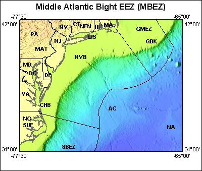 Map of Atlas area: mbez, regions