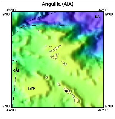 Map of Atlas area: aia, regions