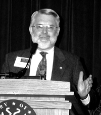 Donald Davis spoke at "National Libraries of the World: Interpreting the Past, Shaping the Future," a Library of Congress Bicentennial symposium held on Oct. 23-26, 2000.