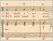 We Shall Overcome song sheet