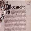 Thumbnail image of First page. In
[Christopher Columbus] [Códice Diplomático
Columbo-Americano]. Vellum. [Sevilla, ca. 1502].