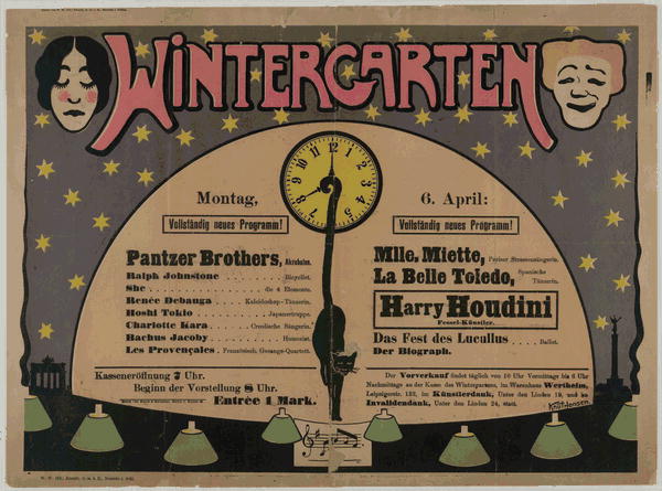 Wintergarten Poster (6 April 1901). 