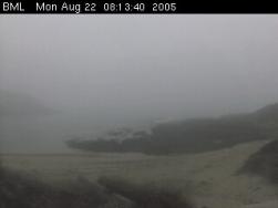 Fog conditions depicted by the web cam at the Bodega Bay Marine Laboratory.