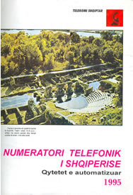 Albanian 1995 telephone book cover
