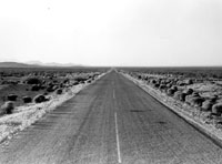 New Mexico desert highway 70