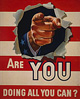 World War II poster - Are You Doing All You Can?