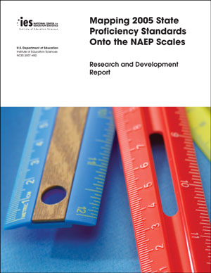 Cover images from the Mapping 2005 State Proficiency Standards Onto the NAEP Scales report