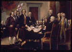 Painting of the signing of the U.S. Declaration of Independence