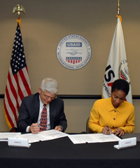 On December 16th, the WID office hosted a signing ceremony between USAID and CARE USA to launch the new Power to Lead Alliance.