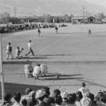 Baseball game, Manzanar