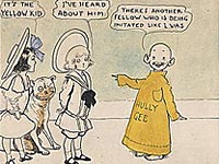 Buster Brown. The Yellow Kid, He Meets Tige and Mary Jane, 