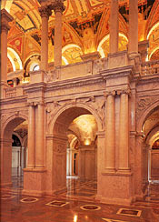 Image of Great Hall facing the Entrance to the Library's Main Reading Room