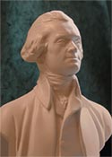 Image of a bust of Thomas Jefferson