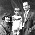 Group portrait of Bernstein and his parents.