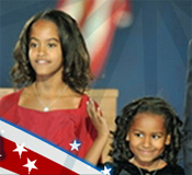 奥巴马女儿:玛利雅(左)和萨莎