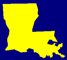 Image of the state of Louisiana