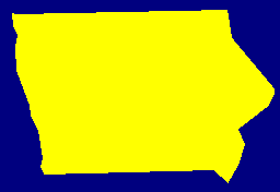 Image of the state of Iowa