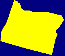 Image of the state of Oregon