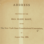 Elihu Root before NY Constitutional Convention