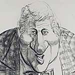 The Flimflam Man
[Bill Clinton], 1996, Charcoal on paper, Swann Fund Purchase (49)