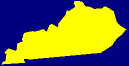 Image of the state of Kentucky