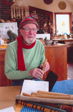 Pete Seeger at home, 2006. Photo by Peggy Bulger.