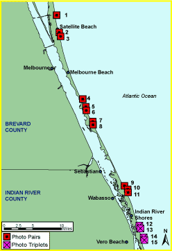 Area 1 - Satellite Beach to Vero Beach Airphoto Map.