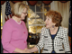 Secretary Spellings with former First Lady Nancy Reagan at the Ronald Reagan Presidential Library in Simi Valley, California.